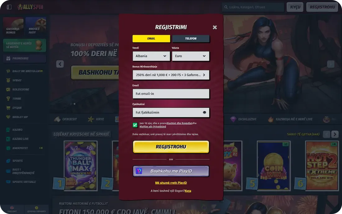 allyspin kazino regjistrim